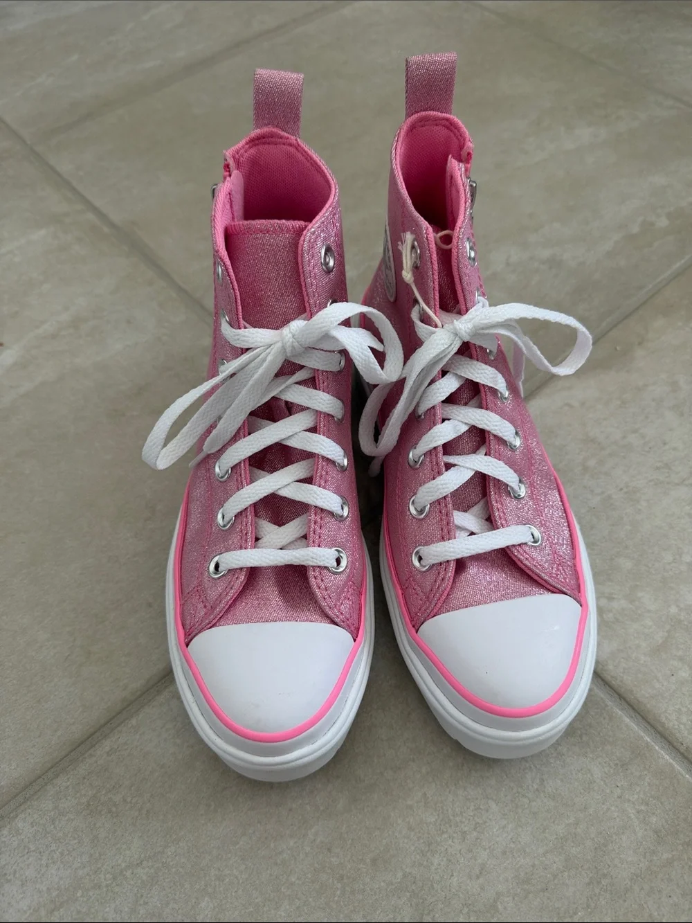 Converse Pink High-Top Sneakers
